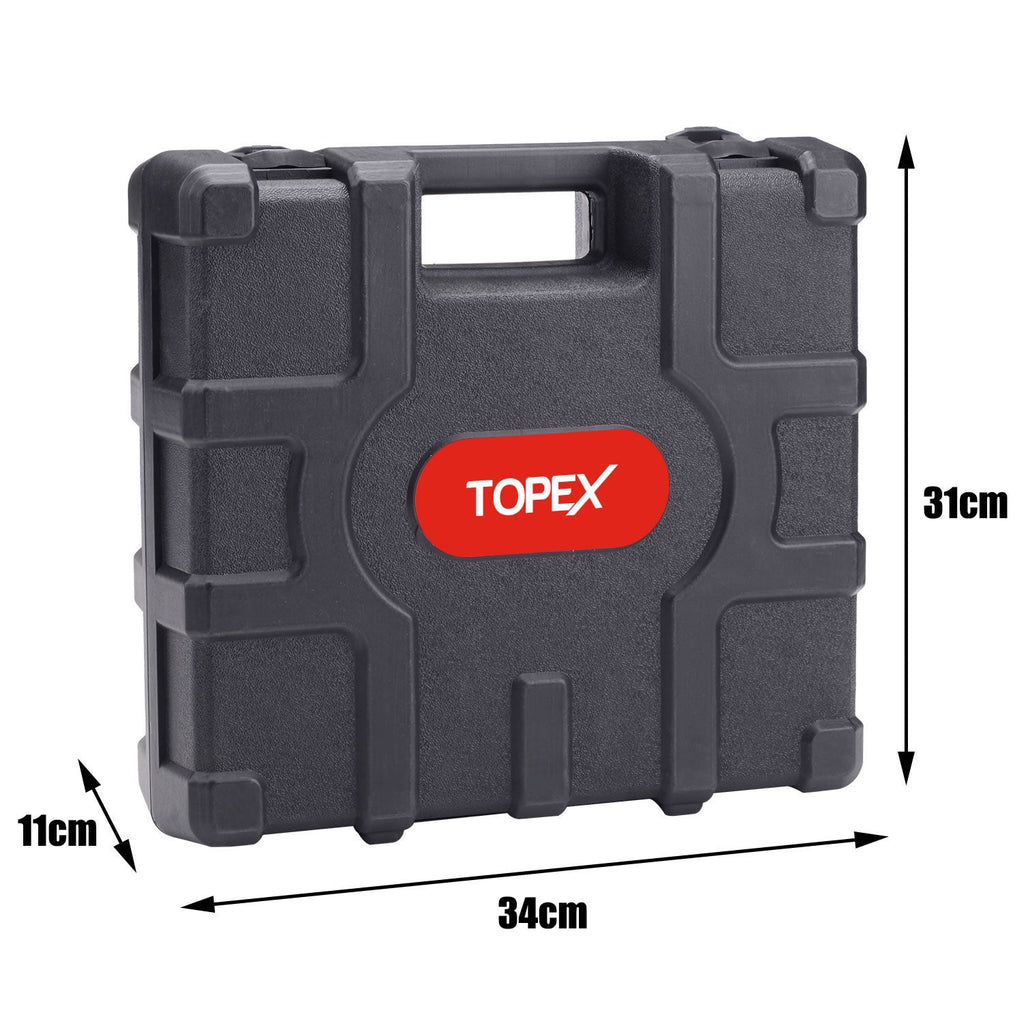 TOPEX 20V Max Lithium Cordless Rotary Hammer Drill Kit w/Battery Charger Bits