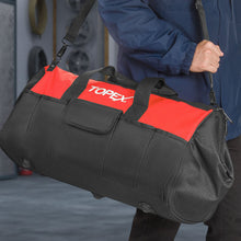 Load image into Gallery viewer, TOPEX 24 Inch Tool Bag, Multi-pocket Tool Organiser, Roomy Storage Space Tool Tote Bag with Padded Handle and Adjustable Shoulder, for home and workshop