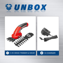 Load image into Gallery viewer, TOPEX 4v 2in1 Cordless Grass Hedge  Trimmer Grass Shears Cutter Garden Tool