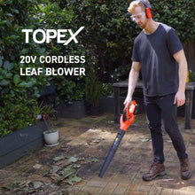 Load image into Gallery viewer, TOPEX 20V MAX Cordless Leaf Blower 1.5Ah Battery 200km/h