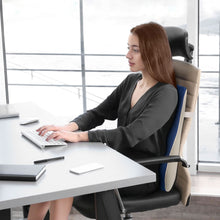 Load image into Gallery viewer, Stelive Ergonomic Back Cushion Lumbar Support Cushion Memory Foam Back Support Orthopedic Backrest Support Pillow w/ Adjustable Straps