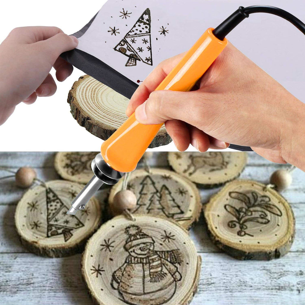 MasterSpec 37PC 30W Wood Burning Set Electric Soldering Iron Kit Iron Burner Hobby Kit