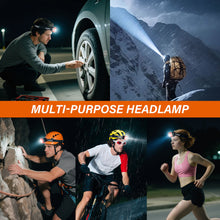 Load image into Gallery viewer, TOPEX 1000 Lumens Magnetic Base Rechargeable Work Light with 7 Light Modes &amp; 10 Hours Runtime, IP64 Waterproof &amp; Headlight, Detachable Head Lamp