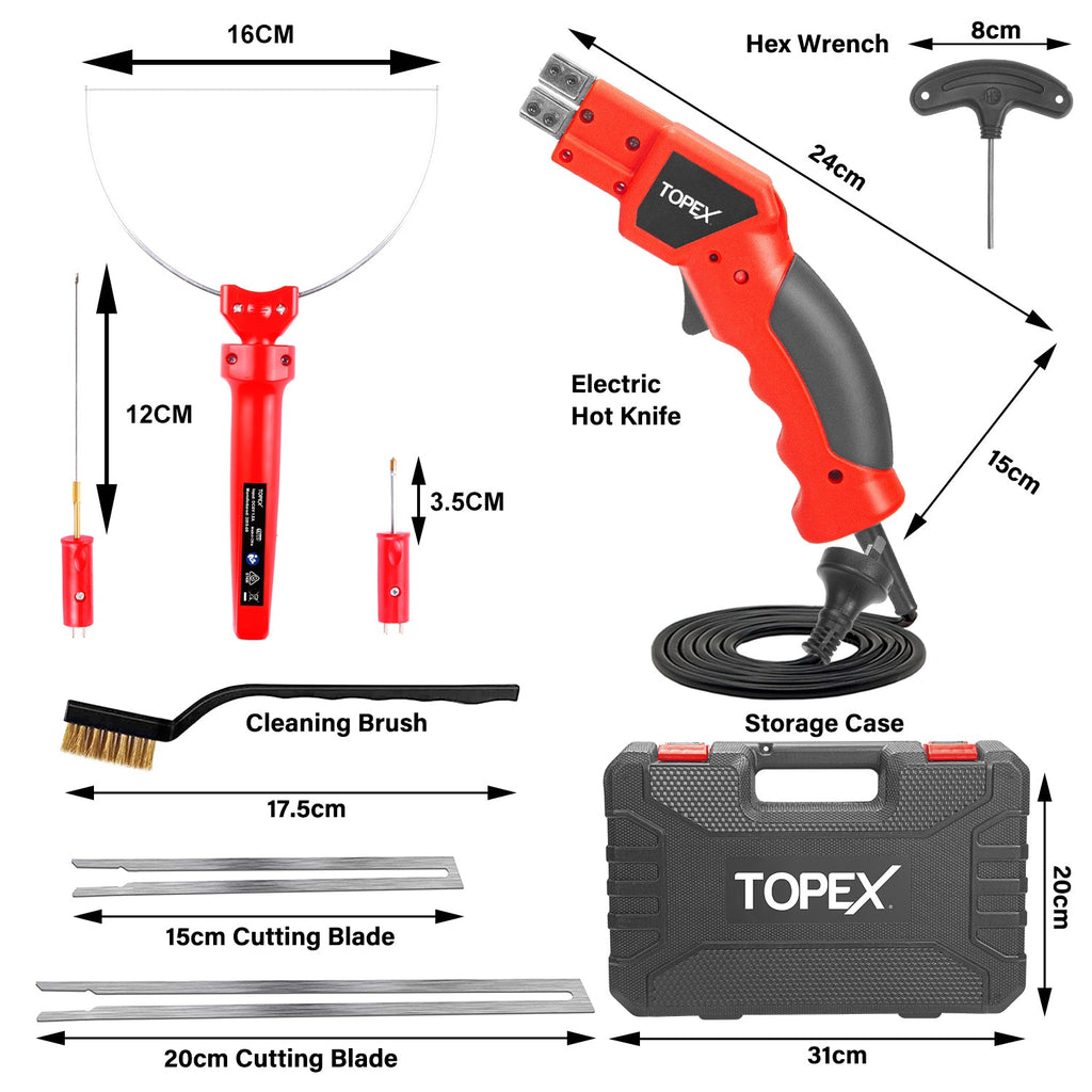 TOPEX 9.6W & Heavy Duty Foam Cutter Set