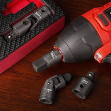 Load image into Gallery viewer, TOPEX 7-piece socket adaptor set 1/4" 3/8" and 1/2" universal joint socket adaptor