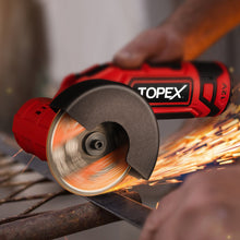 Load image into Gallery viewer, TOPEX 12V Cordless Angle Grinder Skin Only without Battery,with 2 Polishing disc &amp; 1 Wrench for Metal and Wood