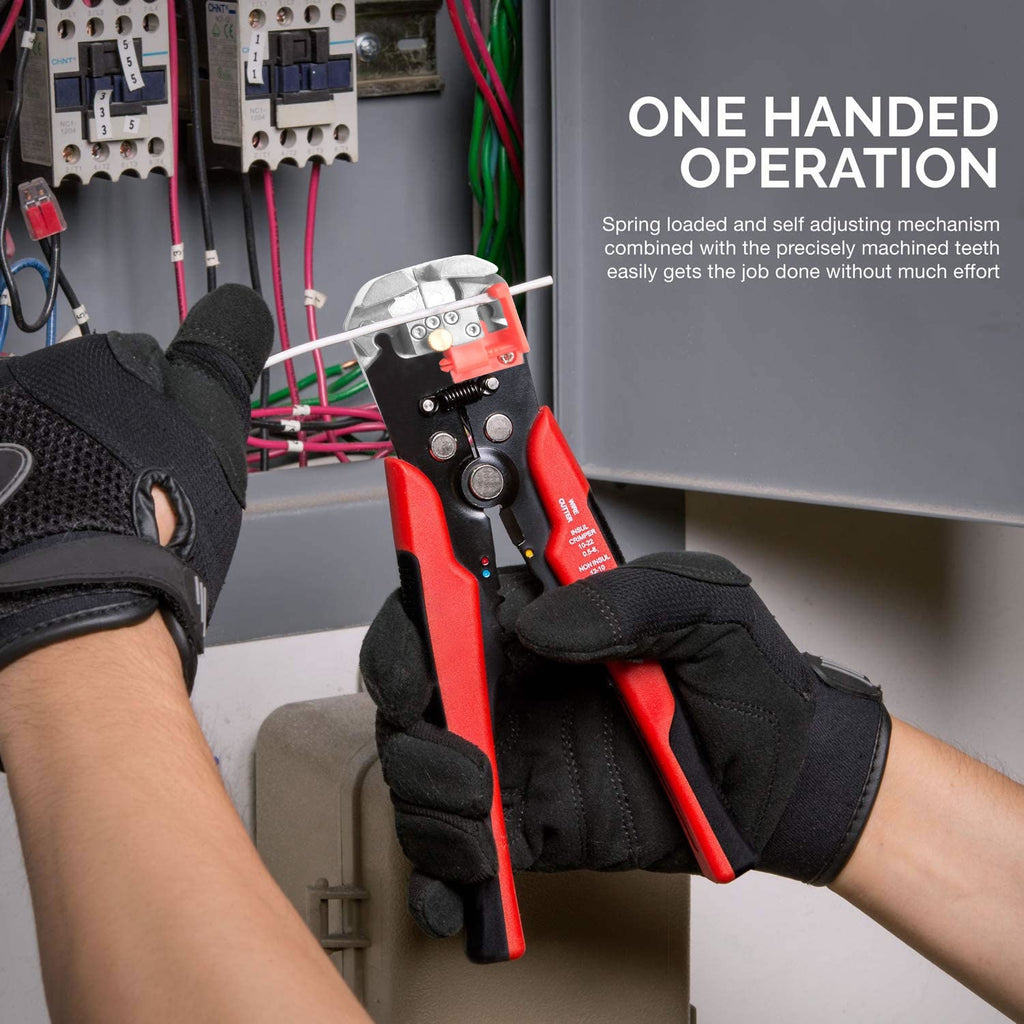 TOPEX 260-Piece Wire Stripper Self-Adjustable Crimper Plier Set Terminals Tools