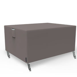 KOZYARD Outdoor Patio Furniture Cover Rectangular Table Chair Cover Waterproof UV Resistance (180*140*75 cm, Brown)