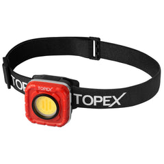 TOPEX 1000 Lumens Magnetic Base Rechargeable Work Light with 7 Light Modes & 10 Hours Runtime, IP64 Waterproof & Headlight, Detachable Head Lamp