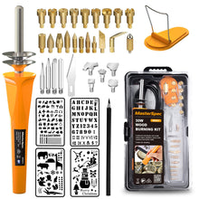 Load image into Gallery viewer, MasterSpec 37PC 30W Wood Burning Set Electric Soldering Iron Kit Iron Burner Hobby Kit