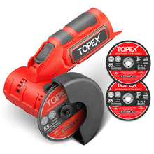 Load image into Gallery viewer, TOPEX 12V Cordless Angle Grinder Skin Only without Battery,with 2 Polishing disc &amp; 1 Wrench for Metal and Wood