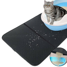 Load image into Gallery viewer, truepal 75 x 55cm Waterproof Double-Layer Cat Litter Mat Trapper Foldable Pad Pet Rug