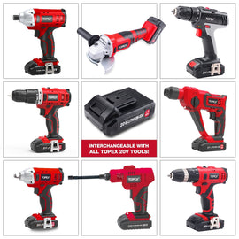 TOPEX 20V 1.3Ah-Max1.5Ah Lithium-Ion Battery