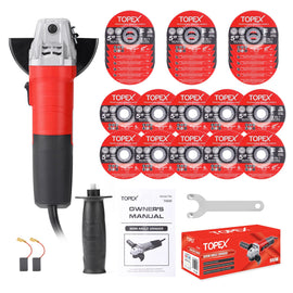 TOPEX Heavy Duty 900W 125mm 5'' Angle Grinder w/ 25PCs 5