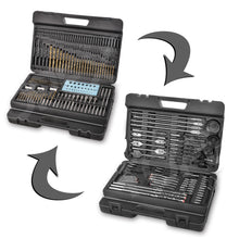 Load image into Gallery viewer, TOPEX 204PC Combination Titanium Drill Bit Set Screw Bits for Metal Wood Masonry