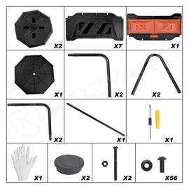 KOZYARD Dual Chamber Compost Bin 360 Degree Rotating with Lids