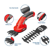 Load image into Gallery viewer, TOPEX 4v 2in1 Cordless Grass Hedge  Trimmer Grass Shears Cutter Garden Tool