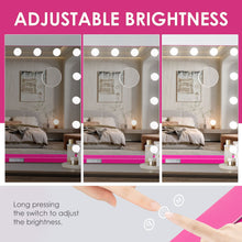 Load image into Gallery viewer, Monika 60*52cm Makeup Mirror With Dimmable Lights 15 LED Lighted Vanity Mirrors Wall
