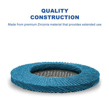 Load image into Gallery viewer, TOPEX 125mm Zirconia Flap Disc, 40 Grit, 10Pack