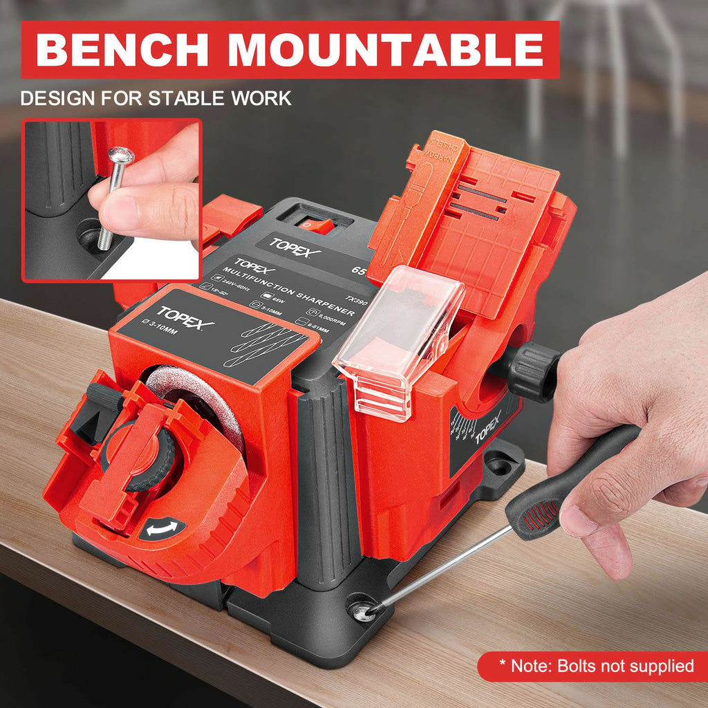TOPEX 65W Electric Multifunction Sharpener SAA Drill Bit Knives Scissors Chisel