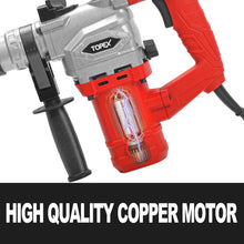 Load image into Gallery viewer, TOPEX 1010W SDS+ Rotary Hammer Drill Demolition Jack Hammer Kit w/ Chisels Drill