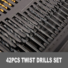 Load image into Gallery viewer, TOPEX 204PC Combination Titanium Drill Bit Set Screw Bits for Metal Wood Masonry