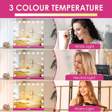 Load image into Gallery viewer, Monika 60*52cm Makeup Mirror With Dimmable Lights 15 LED Lighted Vanity Mirrors Wall