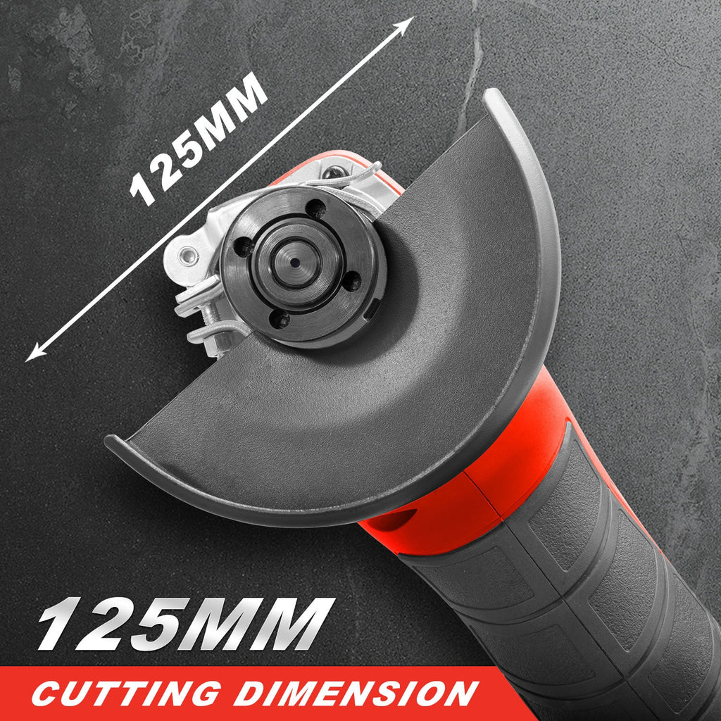 TOPEX 20V Cordless Angle Grinder 125mm Li-ion Grinding Cutting Power Tool