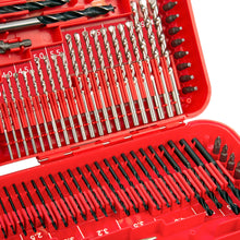 Load image into Gallery viewer, TOPEX 246PCs Combination Drill Bit Set Screw Bits Titanium for Metal Wood Masonry
