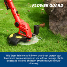 Load image into Gallery viewer, TOPEX 20V Cordless Lawn Grass Line Trimmer 2 in 1 Whipper Snipper with 10 Blades