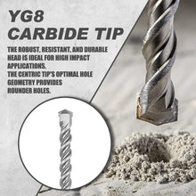 Load image into Gallery viewer, TOPEX 17 Piece SDS PLUS Rotary Hammer Drill Bits Set &amp; Chisel Bits Hole Tool Set