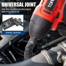 Load image into Gallery viewer, TOPEX 7-piece socket adaptor set 1/4" 3/8" and 1/2" universal joint socket adaptor