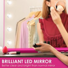 Load image into Gallery viewer, Monika 60*52cm Makeup Mirror With Dimmable Lights 15 LED Lighted Vanity Mirrors Wall
