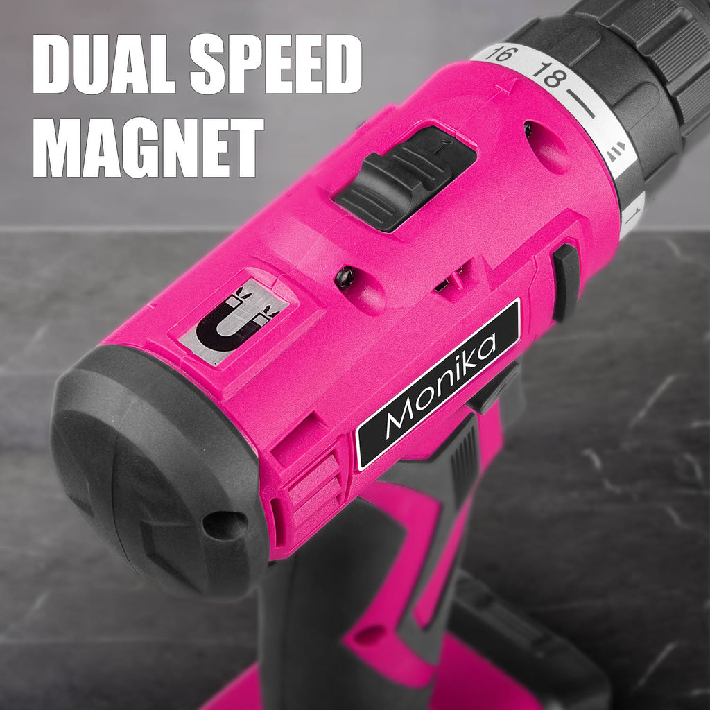Monika 12V Pink Lithium Cordless Drill