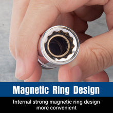 Load image into Gallery viewer, TOPEX 5-PIECE Swivel Spark Plug Socket Set 3/8″ Drive Extra Long