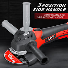 Load image into Gallery viewer, TOPEX 20V Cordless Angle Grinder 125mm Li-ion Grinding Cutting Power Tool
