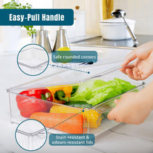 Load image into Gallery viewer, Stelive 10-Piece Stackable Fridge Organizer Bins with Lids – BPA-Free Refrigerator Food Storage Containers