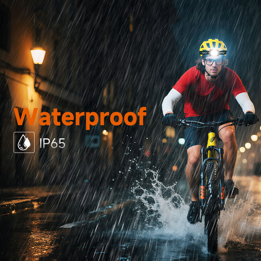 TOPEX Headlamp Rechargeable Head Torch, 1000 Lumens Waterproof LED Headlight with Red Lights, 11 Light Modes, Motion Sensor Control for Camping, Hiking, Outdoor