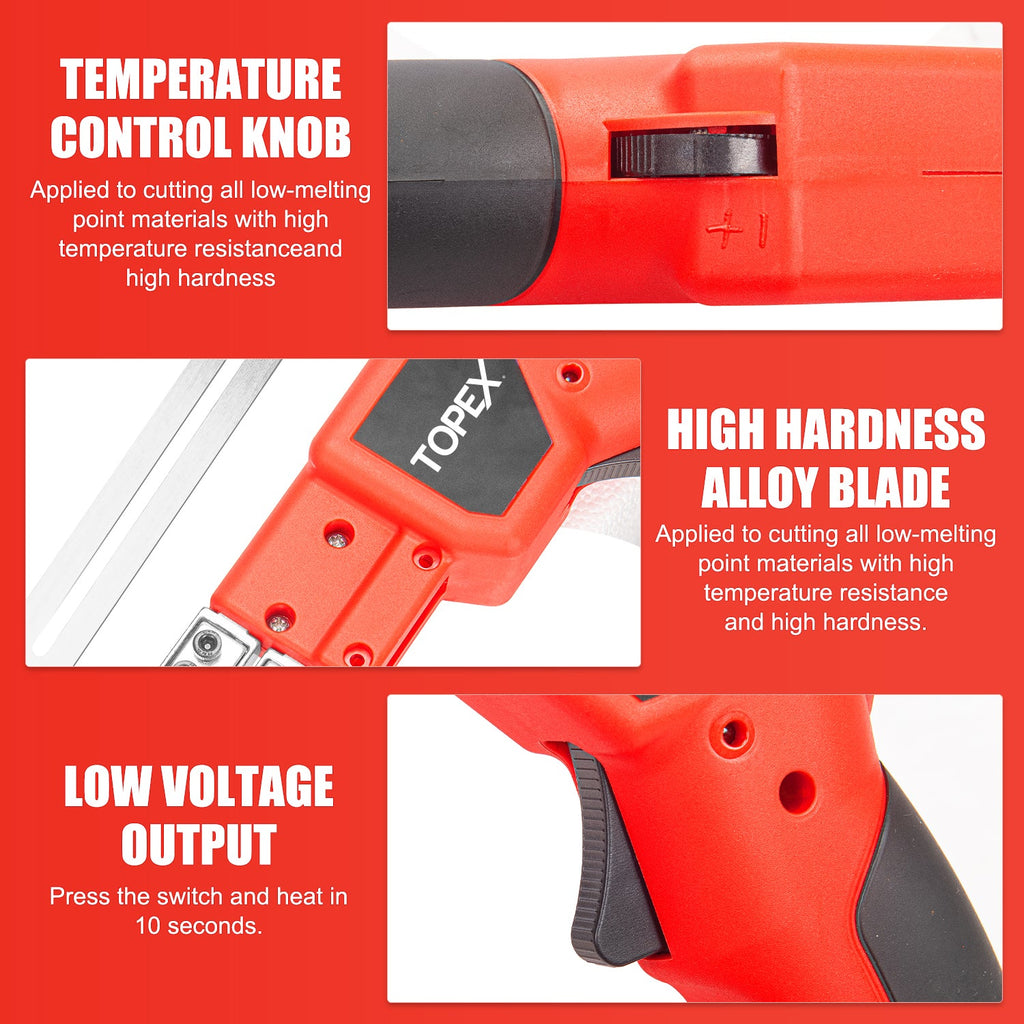 TOPEX 9.6W & Heavy Duty Foam Cutter Set