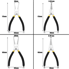 Load image into Gallery viewer, MasterSpec 7" Nickel Coated Circlip Pliers Set Snap Ring Remover Rolling Pounch