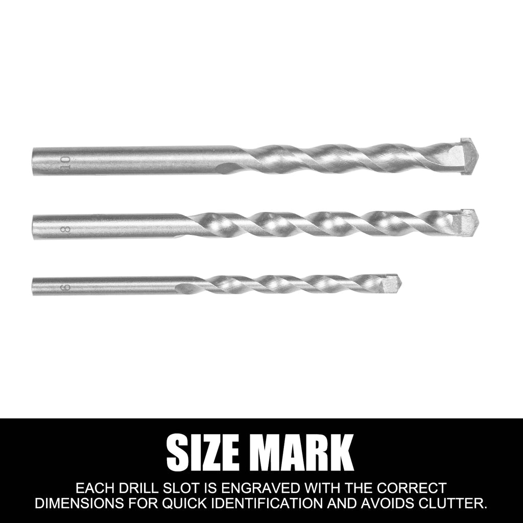 TOPEX 128 Piece Drill Bit Set HSS Titanium Drill & Screwdriver Bit Set with Case