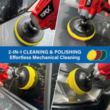 Load image into Gallery viewer, TOPEX 14-Piece Drill Brush Attachment Kit – 2-in-1 Cleaning &amp; Polishing Power Scrubber Set