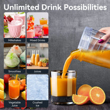 Load image into Gallery viewer, Stelive 1000W Electric Juice Blender Portable Blender Fresh Juice Mixer Smoothie Maker Electric Shakes Juicer Machine (Black)