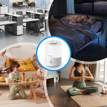 Load image into Gallery viewer, Stelive 2.5L Humidifier for Bedroom Children's Room, Cool Mist Humidifier and Essential Oil Diffuser Combo, Top Fill Humidifier for Baby, Home, Plant