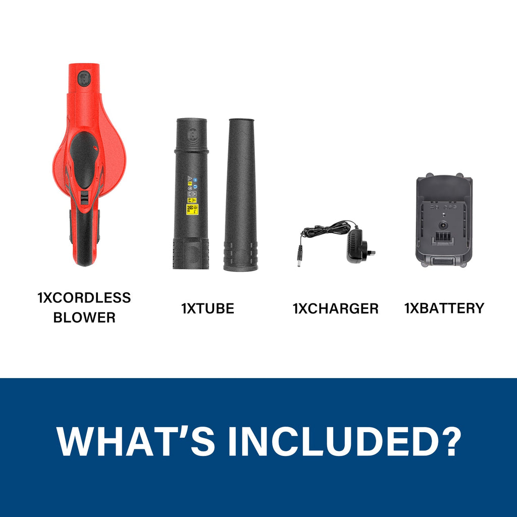 TOPEX 20V MAX Cordless Leaf Blower 1.5Ah Battery 200km/h