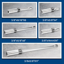 Load image into Gallery viewer, TOPEX 5-PIECE Swivel Spark Plug Socket Set 3/8″ Drive Extra Long