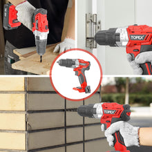 Load image into Gallery viewer, TOPEX Cordless Drill Driver Impact Hammer drill (Skin)