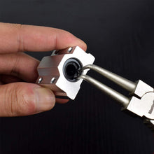 Load image into Gallery viewer, MasterSpec 7" Nickel Coated Circlip Pliers Set Snap Ring Remover Rolling Pounch