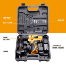 Load image into Gallery viewer, MasterSpec 12V Cordless Drill Driver Screwdriver Accessories W/Drill Brush