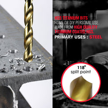 Load image into Gallery viewer, TOPEX 246PCs Combination Drill Bit Set Screw Bits Titanium for Metal Wood Masonry